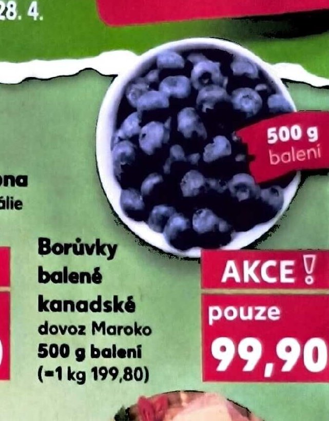 Borůvky balené
