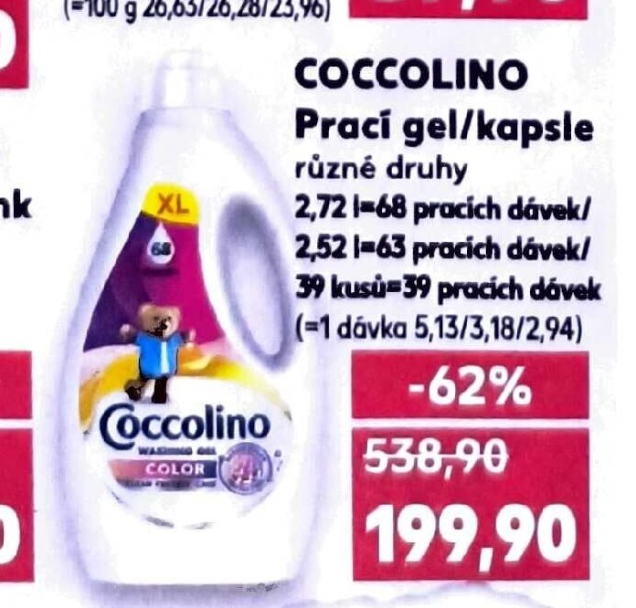 Coccolino Prací gel/kapsle