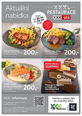 akční leták XXXLutz 20.4.2026-3.5.2026