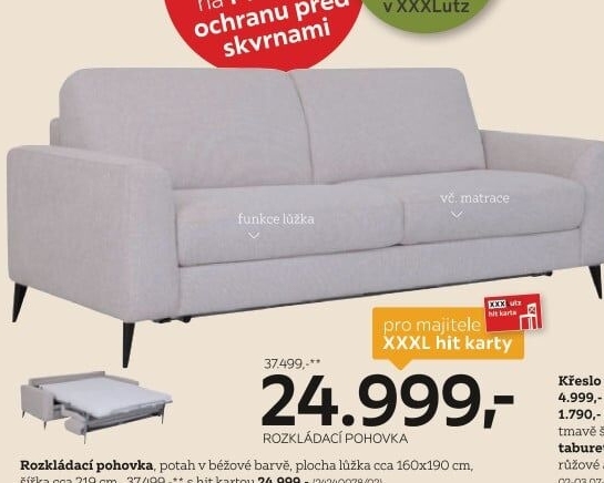 ROZKLÁDACÍ POHOVKA