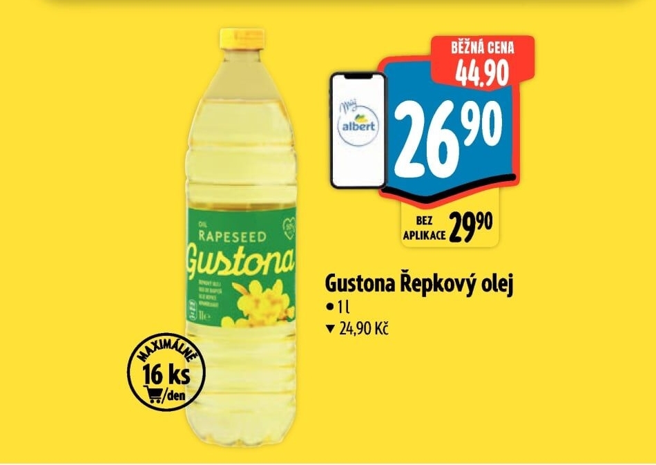 Řepkový olej Gustona