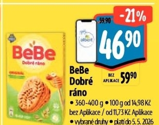 Sušenky BeBe Dobré ráno Opavia