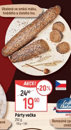 Pečivo Párty večka