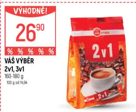 Porcovaná káva 2v1 Váš Výběr
