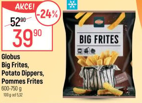 Potato Dippers mražené Globus