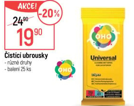 Ubrousky čisticí OHO