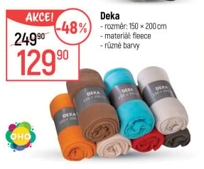 Deka fleecová OHO