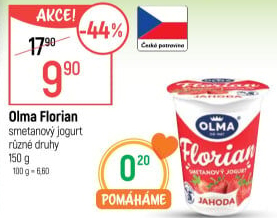 Jogurt smetanový Florian Olma