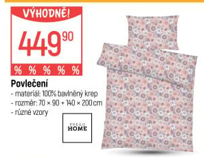 Krepové povlečení Prego Home