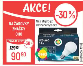 LED žárovka OHO