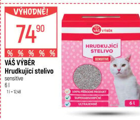 Stelivo pro kočky Váš Výběr