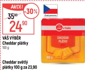 Sýr Cheddar Váš Výběr