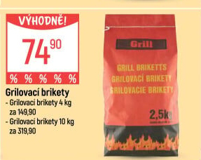 Brikety grilovací