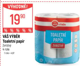 Toaletní papír 2vrstvý Váš Výběr
