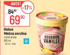 Zmrzlina v kelímku Globus