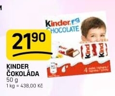 Čokoládky Kinder