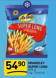 Hranolky mražené Super Long Aviko