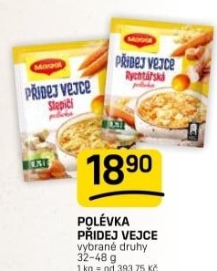 Instantní polévka Přidej vejce Maggi