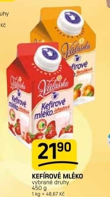 Kefírové mléko ochucené Mlékárna Valašské Meziříčí