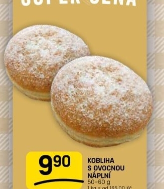 Kobliha s ovocnou náplní