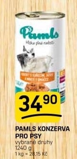 Konzerva pro psy Pamls