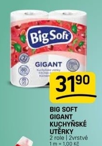 Kuchyňské utěrky 2vrstvé Gigant Big Soft