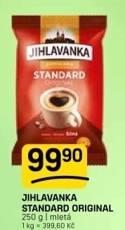 Mletá káva Standard Jihlavanka