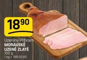 Moravské uzené zlatéPříbramská uzenina