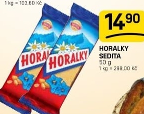 Oplatky Horalky Sedita