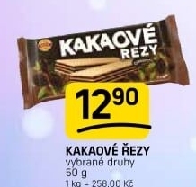 Oplatky kakaové řezy Sedita