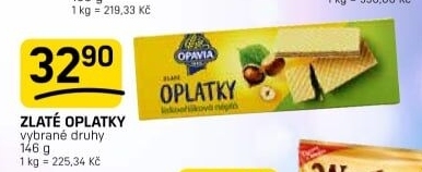 Oplatky Zlaté Opavia