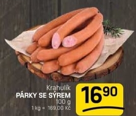 Párky se sýrem Krahulík