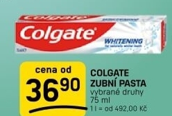 Pasty na zuby Colgate