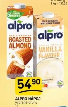 Rostlinné nápoje Alpro