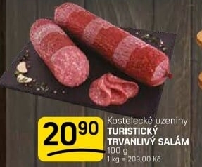 Salám turistický Kostelecké uzeniny
