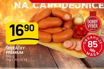 Špekáčky premium Dobrý Výběr