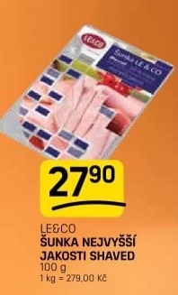 Šunka nejvyšší jakosti LE&amp