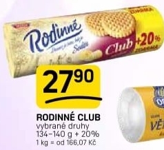 Sušenky Rodinné Club Sedita