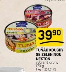 Tuňák kousky se zeleninou Nekton