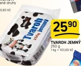 Tvaroh jemný Milkin