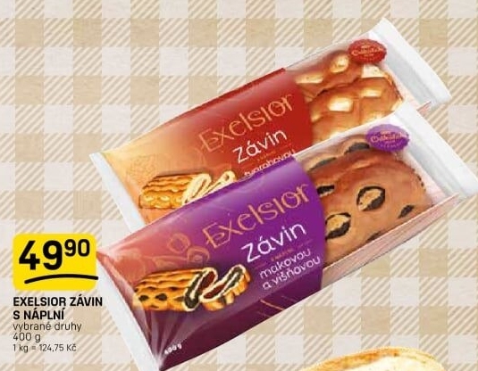 Závin s náplní Exelsior Odkolek