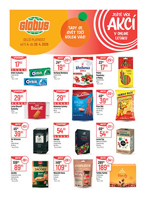 akční leták Globus 22.4.2026-28.4.2026