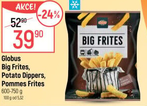 Hranolky mražené Pommes Frites Globus