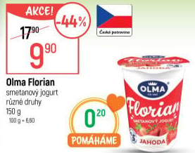 Jogurt smetanový Florian Olma