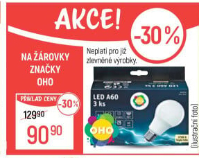 LED žárovka OHO