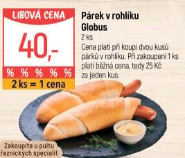 Párek v rohlíku Globus