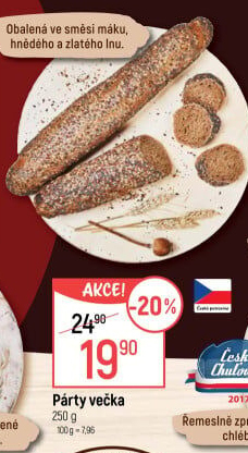 Pečivo Párty večka