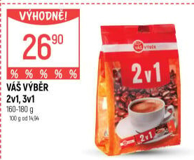 Porcovaná káva 2v1 Váš Výběr