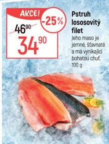Pstruh lososovitý filety