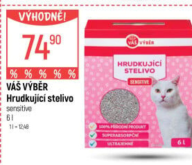 Stelivo pro kočky Váš Výběr